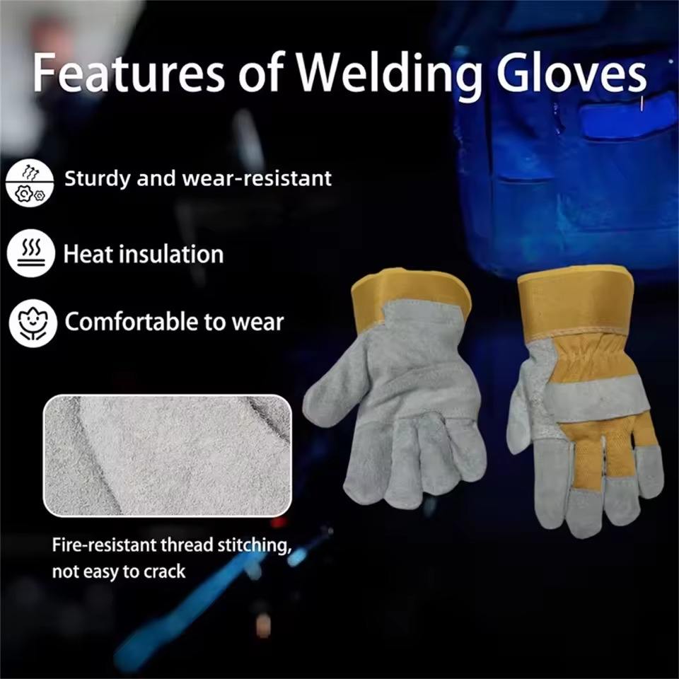 Welded leather gloves 0606015