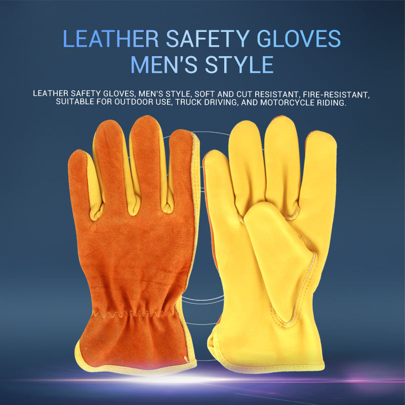 Welded leather gloves  0606001