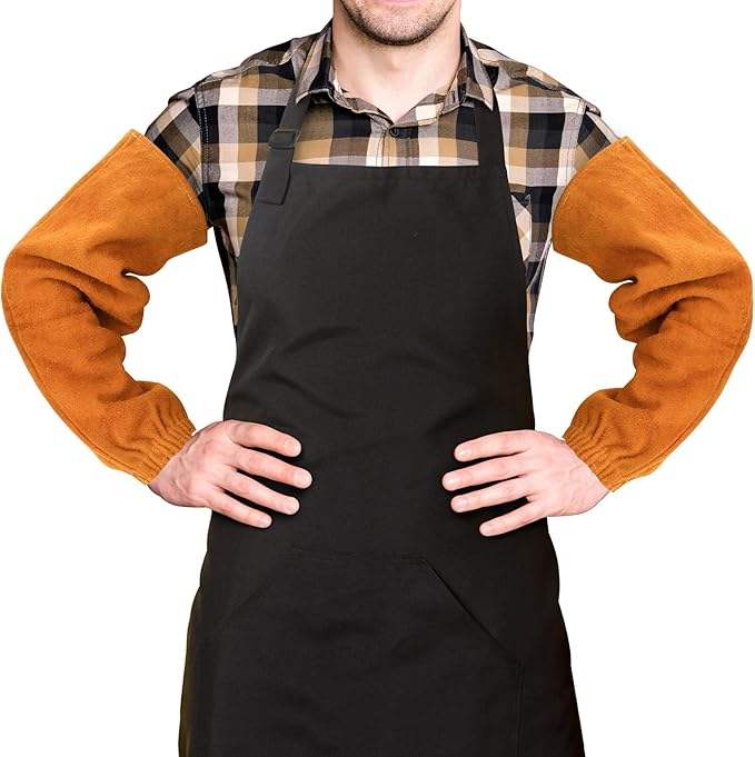 Welded leather gloves 0606018
