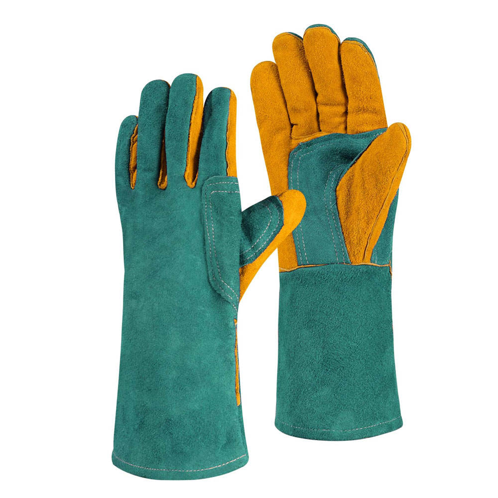 Welded leather gloves 0606022