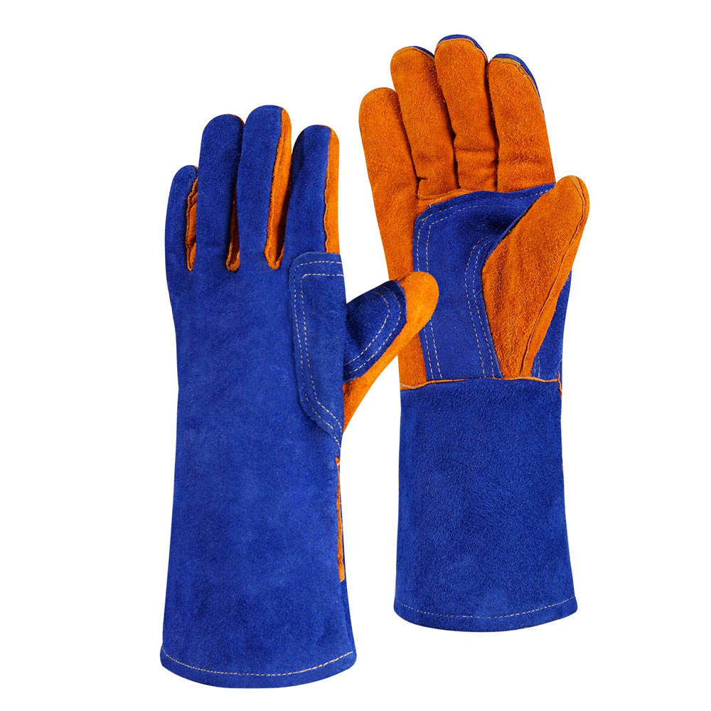 Welded leather gloves 0606022