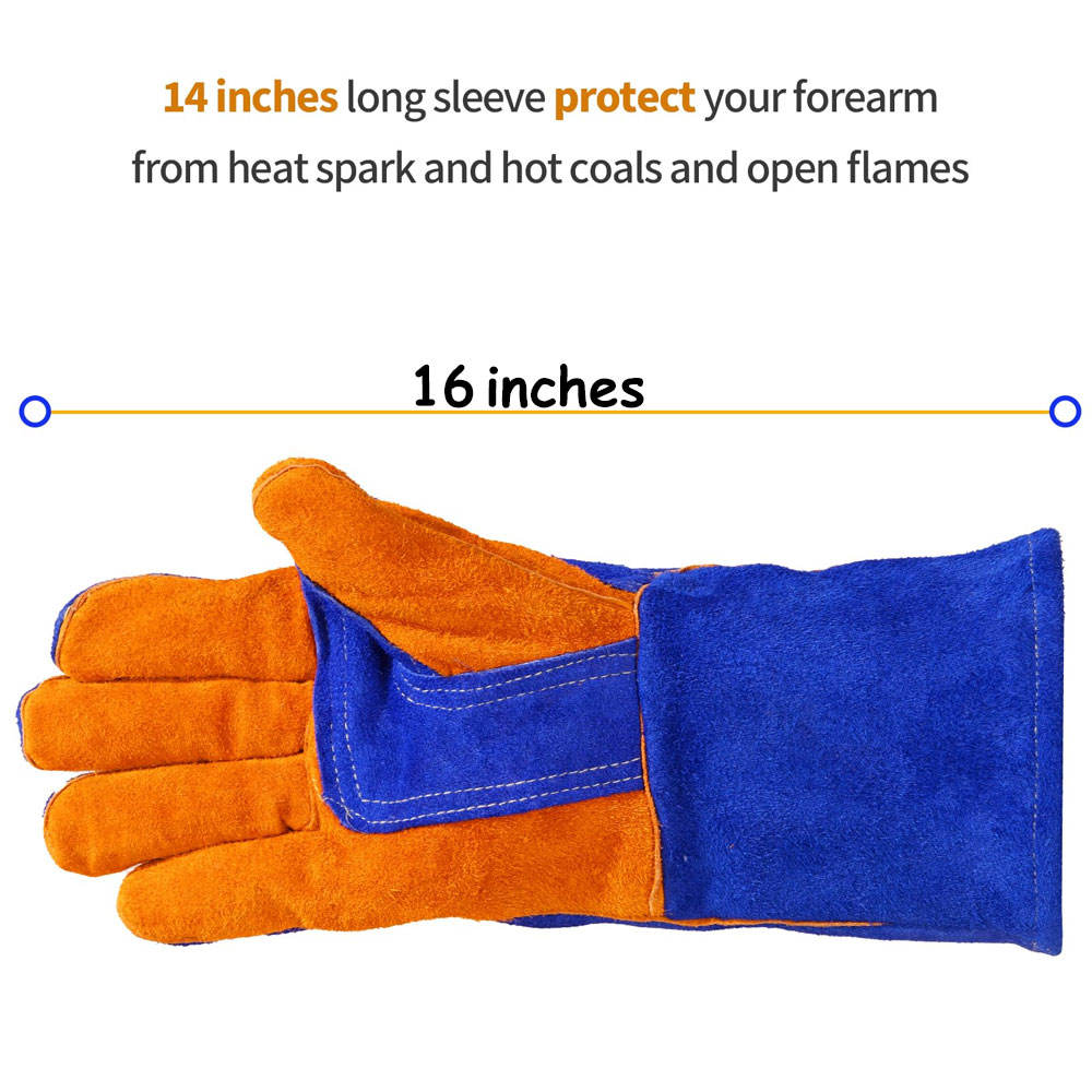 Welded leather gloves 0606022