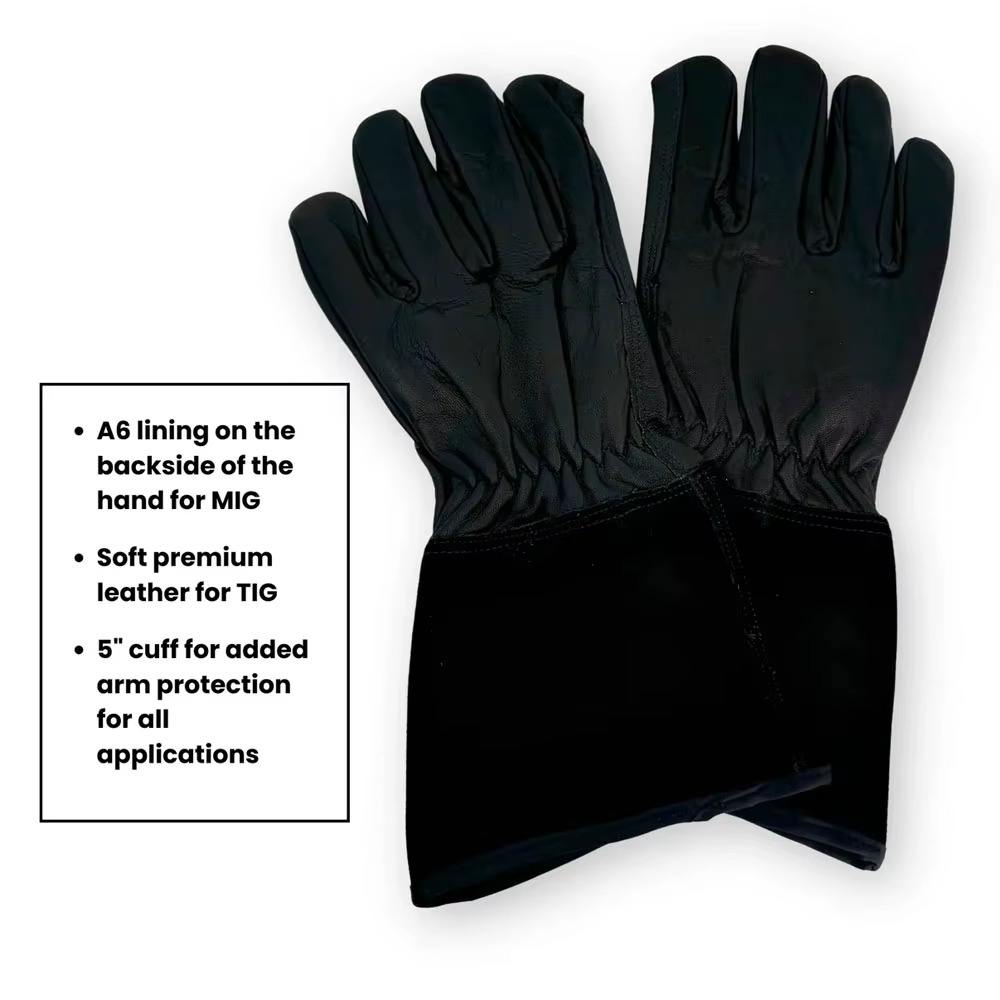 Welded leather gloves 0606005